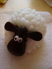 Homemade sheep soap